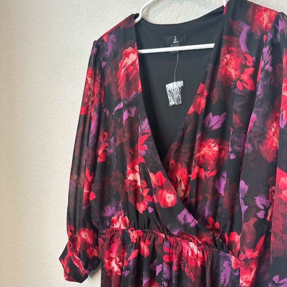Jason Wu Wrap Midi Dress Size Medium - Picture 3 of 8